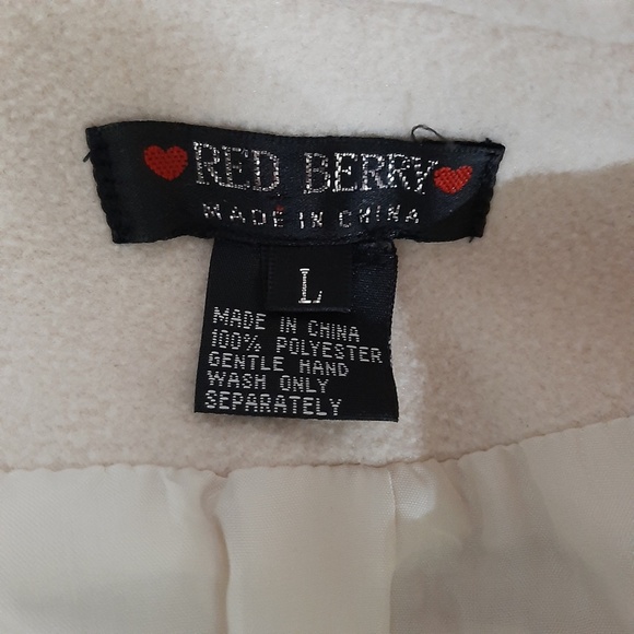 SOLD Long Cream Womens Winter Coat - Size M/L - Picture 9 of 9